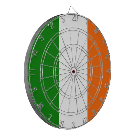De vlag van Ierland Dartbord (Voorkant Links)