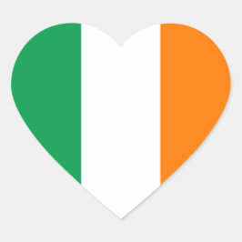 De vlag van Ierland Heart Sticker