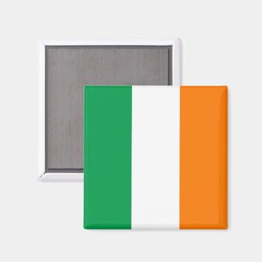 De vlag van Ierland, Iers Tricolor Magneet (Voorkant / Achterkant)