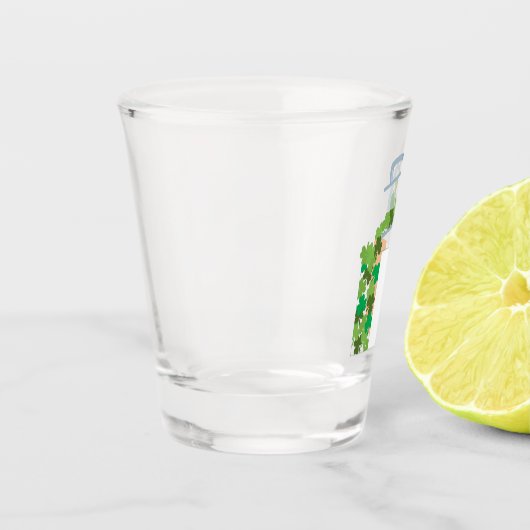 De vlag van Ierland invullen Shot Glas (Links)