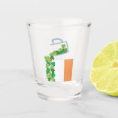 De vlag van Ierland invullen Shot Glas (Voorkant)