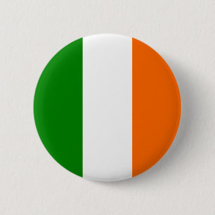 De vlag van Ierland Ronde Button 5,7 Cm