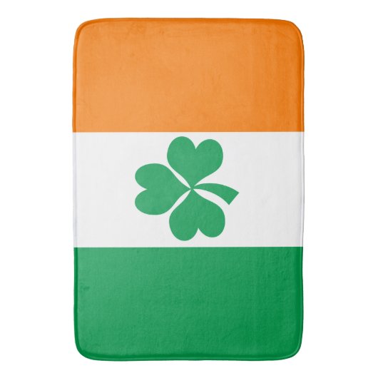 De vlag van Ierland Shamrock Badmat (Voorkant Verticaal)