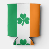 De vlag van Ierland Shamrock Blikjeskoeler (Voorkant)
