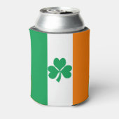 De vlag van Ierland Shamrock Blikjeskoeler (Blikje Achterkant)