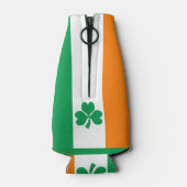 De vlag van Ierland Shamrock Flesjeskoeler (Achterkant)