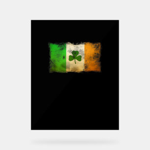 De vlag van Ierland Shamrock Irish Fla Acryl Bord