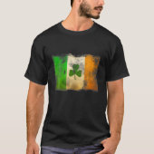 De vlag van Ierland Shamrock  Irish Fla T-shirt (Voorkant)