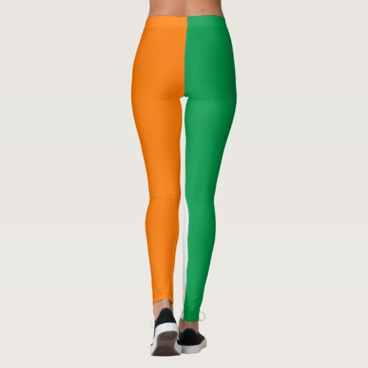 De vlag van Ierland Shamrock Leggings (Achterkant)