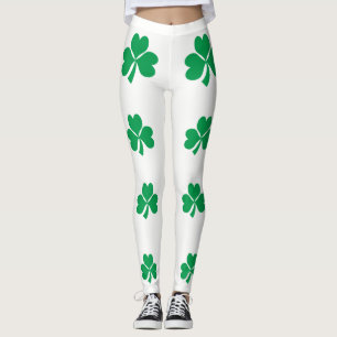 De vlag van Ierland Shamrock Leggings