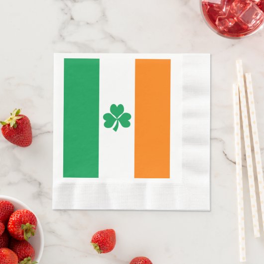 De vlag van Ierland Shamrock Servetten (Insitu)