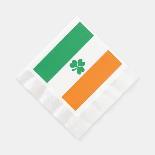 De vlag van Ierland Shamrock Servetten (Hoek)
