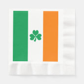 De vlag van Ierland Shamrock Servetten (Voorkant)