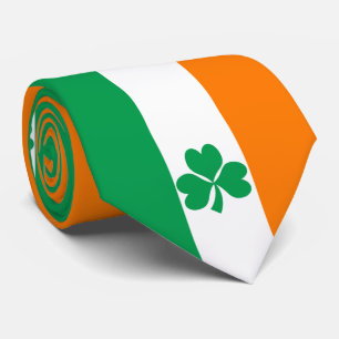 De vlag van Ierland Shamrock Stropdas