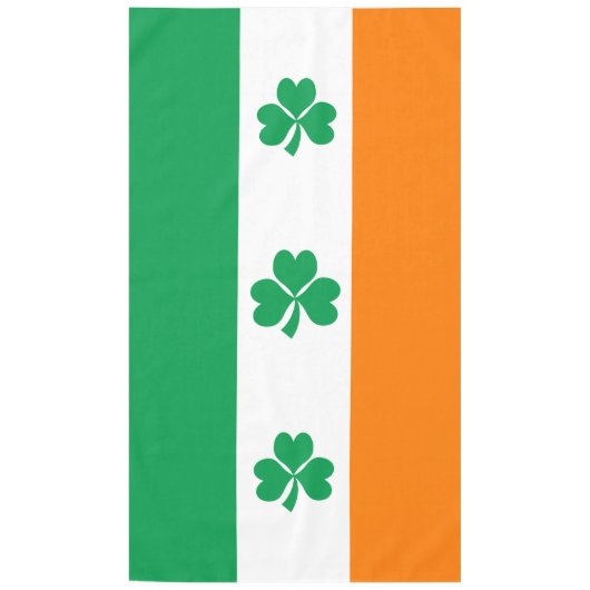 De vlag van Ierland Shamrock Tafelkleed (Voorkant)