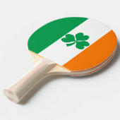 De vlag van Ierland Shamrock Tafeltennisbatje (Voorkant Gekanteld)
