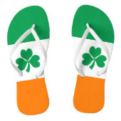 De vlag van Ierland Shamrock Teenslippers (Voetbed)
