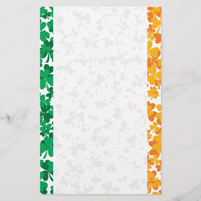 De vlag van Ierland Shamrocks (Voorkant)