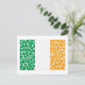 De vlag van Ierland Shamrocks Briefkaart (Staand voorkant)