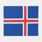 De Vlag van IJsland Fleece Deken (Voorkant (Horizontaal))