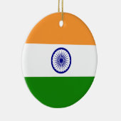 De vlag van India. Bharat Ganrajya Keramisch Ornament (Rechts)