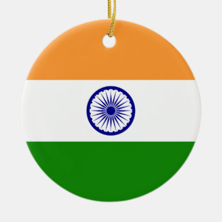 De vlag van India. Bharat Ganrajya Keramisch Ornament
