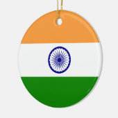 De vlag van India. Bharat Ganrajya Keramisch Ornament (Links)