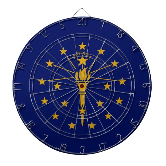 De vlag van Indiana Dartbord (Voorkant)