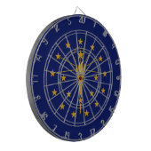 De vlag van Indiana Dartbord (Voorkant Links)