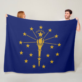De vlag van Indiana Fleece Deken