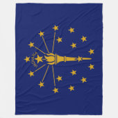 De vlag van Indiana Fleece Deken (Voorkant)