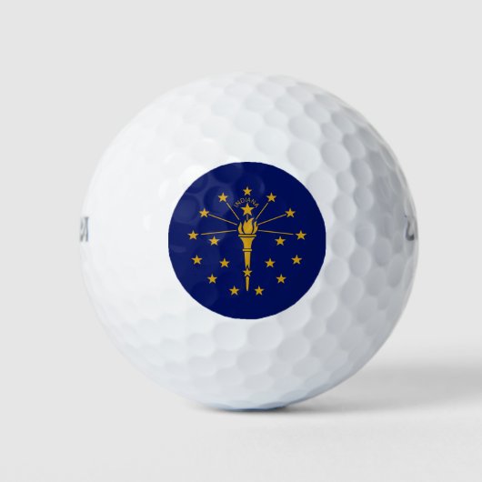 De vlag van Indiana Golfballen (Voorkant)