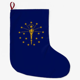 De vlag van Indiana Grote Kerstsok