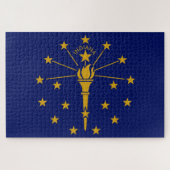 De vlag van Indiana Legpuzzel (Horizontaal)