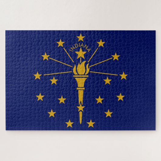 De vlag van Indiana Legpuzzel (Horizontaal)