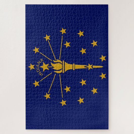 De vlag van Indiana Legpuzzel (Verticaal)