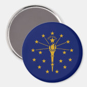 De vlag van Indiana Magneet (Voorkant / Achterkant)