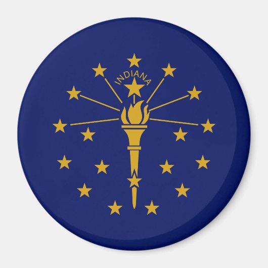 De vlag van Indiana Magneet (Voorkant)