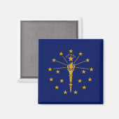 De vlag van Indiana Magneet (Voorkant / Achterkant)