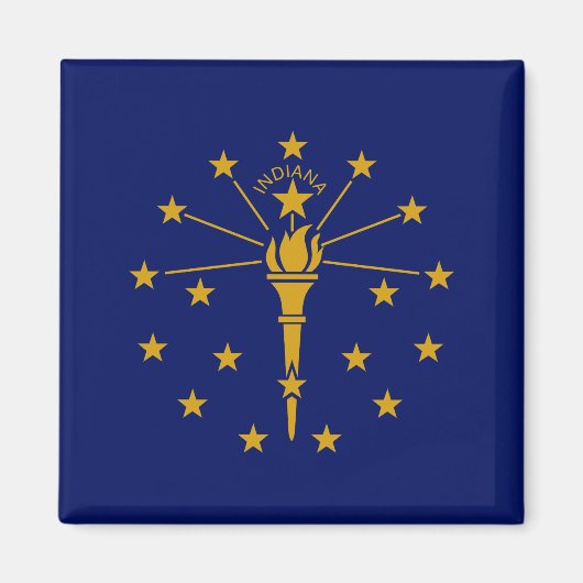 De vlag van Indiana Magneet (Voorkant)