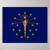 De vlag van Indiana Poster (Voorkant)