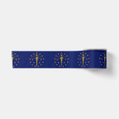De vlag van Indiana Satijnen Lint (Voorkant)