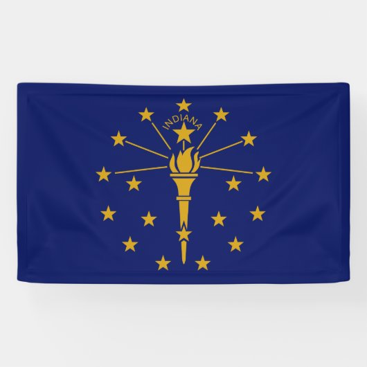 De vlag van Indiana Spandoek (Horizontaal)