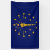 De vlag van Indiana Spandoek (Verticaal)