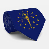 De vlag van Indiana Stropdas (Opgerold)