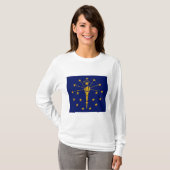 De vlag van Indiana T-shirt (Voorkant volledig)