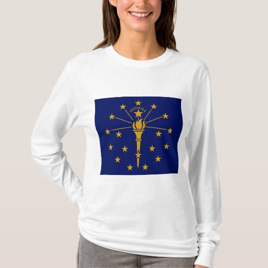 De vlag van Indiana T-shirt (Voorkant)