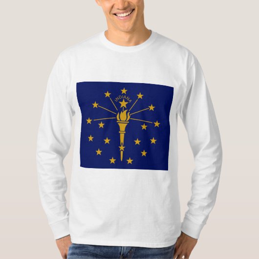 De vlag van Indiana T-shirt (Voorkant)
