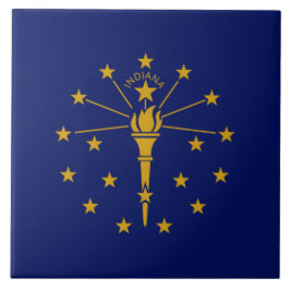 De vlag van Indiana Tegeltje