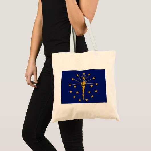 De vlag van Indiana Tote Bag (Voorkant (product))